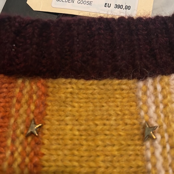 NWT Golden Goose Color Blocked Frayed Jumper Sweater Mixed Alpaca Wool - Picture 10 of 16